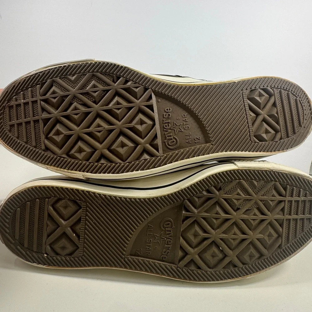 Converse All Star Mens Dark Brown Leather Moc Toe Low Top Sneakers Shoes 12‎ - Picture 14 of 15
